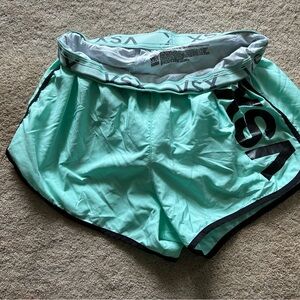 Victoria's Secret Green Athletic Shorts Lightweight Performance